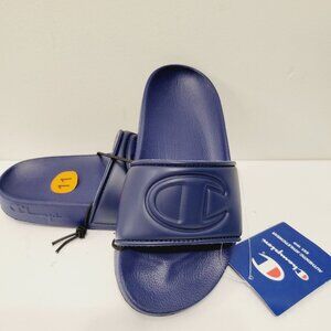 Kids Youth Solid Blue Champion Slide Sandal Sz 11 Shoes Summer Wear